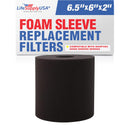 LifeSupplyUSA Foam Sleeve Wet/Dry Vacuum Filter Replacement Compatible with ShopVac 90585 9058500 9058562 Type R and Most VacMaster Genie Shop Vacuum Cleaners