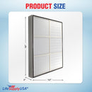 LifeSupplyUSA True HEPA Replacement Filter Compatible with Sears Kenmore 83375, 83376, 83200, 83202 (Progressive 335), 83230, 83354, 83355 & 295 Series