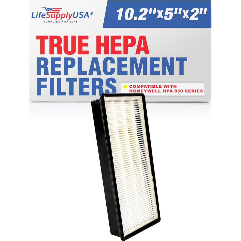 True HEPA Air Cleaner Filter Replacement Compatible with Honeywell HRF-H1 HRF-H2 HPA050 HPA150 HPA060 HPA160 HHT055 HHT155 Air Cleaners, Filter H by LifeSupplyUSA
