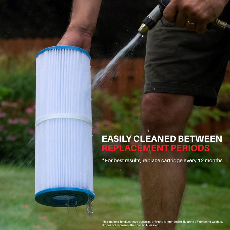 LifeSupplyUSA Pool Filter Cartridge for Hayward Star Clear Plus, Unicel C-8412, Porpoise PP-B2, Clearwater II ProClean 125 - Spa Filter fits C1200 / CX1200RE, Filbur FC-1293 and More (2-Pack)