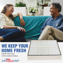 LifeSupplyUSA Complete Replacement Filter Set (1 True HEPA Air Cleaner Replacement Filter + 4 Carbon Filters) Compatible with Whirlpool Whispure AP450 AP510 AP45030HO Air Purifiers