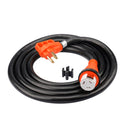 30ft RV Extension Cord 50 AMP (14-50P/SS2-50R) with 4-Prong Male and Grip Handle, Female with Twist-Lock Connector - 6/3 AWG + 8/1 AWG 125 Volt STW ETL Listed - by LifeSupplyUSA