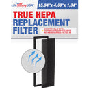 LifeSupplyUSA True HEPA Filter Replacement Compatible with GermGuardian FLT4825 AC4800 Series Filter B Air Purifier