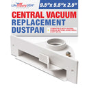 LifeSupplyUSA Central Vacuum Automatic Dust Pan Sweep Inlet Valve Compatible with VacPan, Eureka, Nutone, Honeywell, Dirt Devil - White
