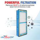 LifeSupplyUSA True HEPA Filter Replacement Compatible with Holmes HAPF30AT Aer1 Total HAP242-NUC Air Purifier