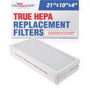 LifeSupplyUSA True HEPA Filter Replacement Compatible with Blueair 400 Series 400PF 401 401PF 410B 402 403 410 450E 455 455EB Air Purifier