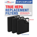 LifeSupplyUSA True HEPA Filter Replacement Compatible with Alen TF50-Carbon HEPA-Fresh Paralda Air Purifier (3-Pack)
