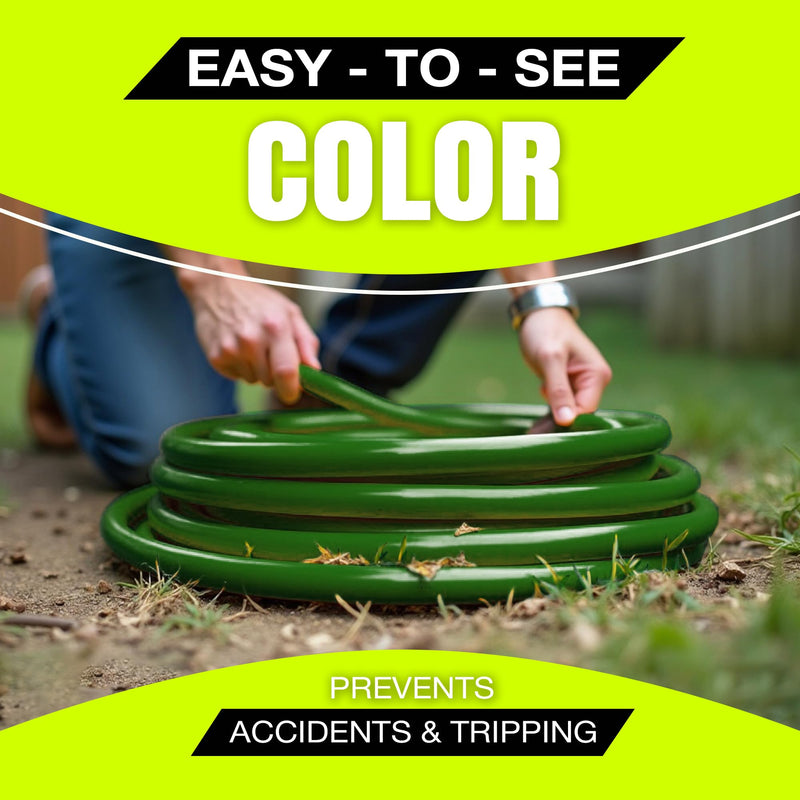 25ft Outdoor/Indoor Extension Cord 16/3 Gauge Heavy Duty 3 Prong SJTW, Waterproof, ETL Listed, Flexible Cold-Resistant Long Power Cord,125 Amp 1625W, Green by LifeSupplyUSA