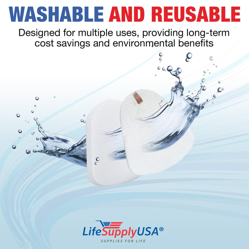 LifeSupplyUSA Vacuum Foam and Felt Filter Replacement Kit Compatible with Shark Navigator Lift-Away Upright Vacuum Cleaners, Part XFF350 (8-Pack)