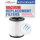LifeSupplyUSA Wet/Dry Vacuum Filter Replacement Compatible with Shop Vac 5 Gallon or Larger Craftsman 17816, 9-17816