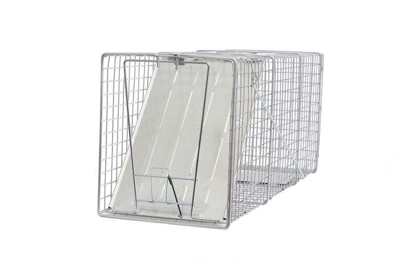 Heavy Duty Catch Release Large Live Humane Animal Cage Trap for Opposums Beavers Groundhogs Gophers 32x10x12