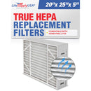 LifeSupplyUSA True HEPA Filter Replacement Compatible with Honeywell F35 FC35A1027 F100 F150 FC100A1037 F200 FC200E1037 FC100C1017 Air Purifier