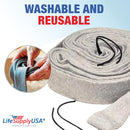 Washable Knitted Hose Sock Cover Replacement for Central Vacuum Cleaner with Application Tube - Protects Walls, Floors, & Furniture by LifeSupplyUSA