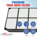 LifeSupplyUSA True HEPA Filter Replacement Compatible with Hamilton Beach 04912 TrueAir 04160, 04161, 04150 Air Purifier