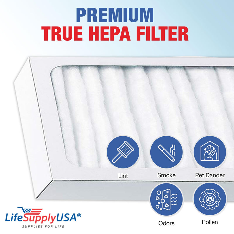 LifeSupplyUSA True HEPA Filter Replacement Compatible with Hunter 30963, 30709, 30711, 30730, 30752, 30790, 30857, 36710 Air Purifier