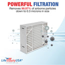 LifeSupplyUSA True HEPA Filter Replacement Compatible with Honeywell F35 FC35A1027 F100 F150 FC100A1037 F200 FC200E1037 FC100C1017 Air Purifier (3-Pack)