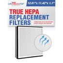 LifeSupplyUSA 3-in-1 True HEPA Air Cleaner Replacement Filter + Activated Carbon Filter + Pre Filter Compatible with Surround Air MT-8400SF Air Purifiers