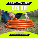 6ft Outdoor/Indoor Extension Cord 14/3 Gauge Heavy Duty 3 Prong SJTW, Waterproof, ETL Listed, Flexible Cold-Resistant Long Power Cord,125 Amp 1875W, Orange by LifeSupplyUSA