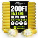 Outdoor/Indoor Extension Cord Heavy Duty 3 Prong SJTW, Waterproof, Flexible Cold-Resistant Long Power Cord by LifeSupplyUSA