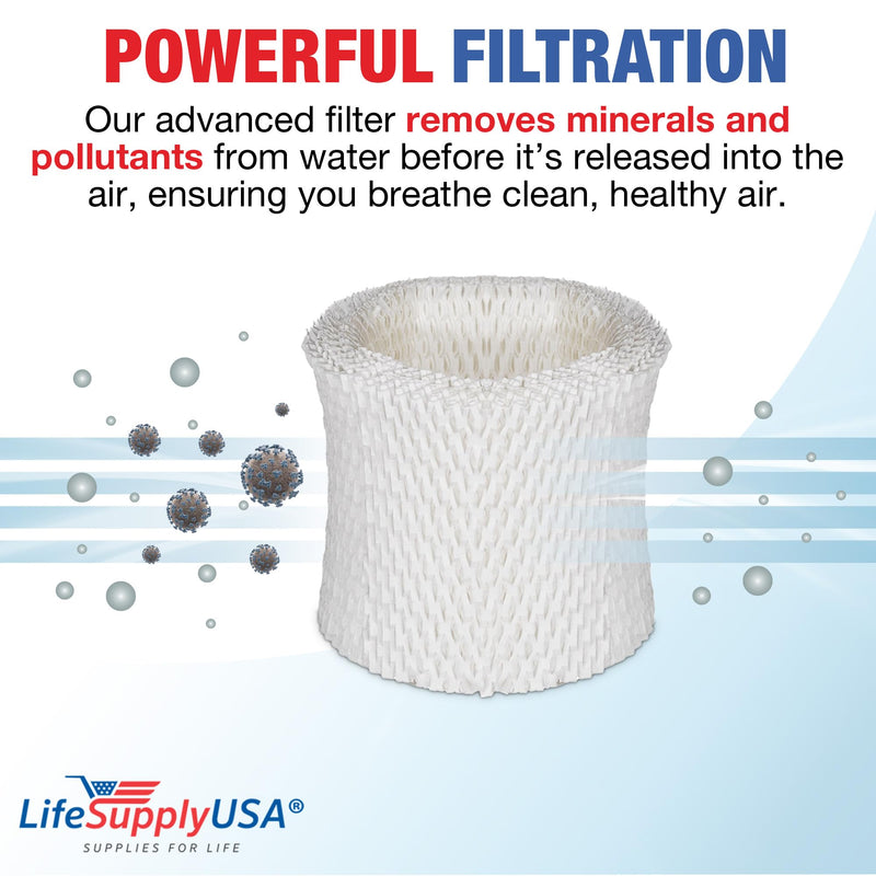 LifeSupplyUSA Humidifier Replacement Filter Compatible with Graco 4 Gallon Model 2H02 2H03 and Compatible with Hamilton Beach TrueAir 05520 05521 05920 (4-Pack)