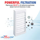 LifeSupplyUSA True HEPA Filter Replacement Compatible with Hunter 30963, 30709, 30711, 30730, 30752, 30790, 30857, 36710 Air Purifier