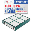 LifeSupplyUSA True HEPA Filter Replacement Compatible with Hunter 30936 QuietFlo 30058 30085 30090 30095 30105 30117 30119 30130 36095 36117 36127 37090 30999 Air Purifier