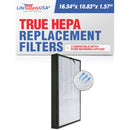 LifeSupplyUSA 3-in-1 True HEPA Air Cleaner Replacement Filter + Pre-Filter + Carbon Filter Compatible with Pure Morning APH260 Air Purifiers