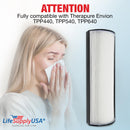 LifeSupplyUSA True HEPA Filter Replacement Compatible with Therapure Envion TPP440, TPP540, TPP640 Air Purifier