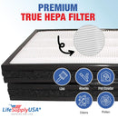 LifeSupplyUSA Activated Carbon Folding Filter Compatible with Blueair Pro Series Air Purifiers