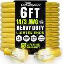 Power Extension Cord, Indoor Outdoor, Heavy Duty, 3 Prong SJTW, ETL, 14 Gague