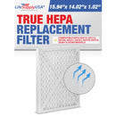 LifeSupplyUSA True HEPA Filter Replacement Compatible with Hunter 30212, 30213, 30240, 30241, 30251, 30378, 30379, 30381 & 30382 Air Purifier