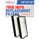 LifeSupplyUSA True HEPA Filter Replacement Compatible with Bionaire HRF-C1, 16216 Holmes HAPF30 and Compatible with Vicks Air Purifier (2-Pack)