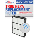 LifeSupplyUSA True HEPA Filter Replacement Compatible with Hamilton Beach 04912 TrueAir 04160, 04161, 04150 Air Purifier