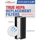 LifeSupplyUSA Complete Replacement Filter Set (1 True HEPA Air Cleaner Replacement Filter + 1 Carbon Pre-Filter) Compatible with Blueair Sense Sense+ Air Purifiers