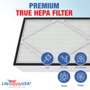 LifeSupplyUSA True HEPA Filter Replacement Compatible with Hamilton Beach 04162, 04163, and 04156 TrueAir High-Efficiency Air Purifier