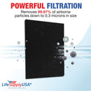 LifeSupplyUSA Cut-To-Fit Activated Carbon Filter Compatible with Honeywell Furnace HVAC Systems Air Purifiers