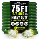 Power Extension Cord, Indoor Outdoor, Heavy Duty, 3 Prong SJTW, ETL, 12 Gauge