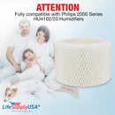 LifeSupplyUSA Humidifier Filter Replacement Wick Compatible with Philips 2000 Series HU4102/20 Humidifiers
