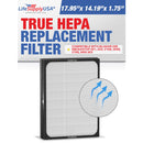 LifeSupplyUSA True HEPA Filter Replacement Compatible with Blueair 200, 300 SmokeStop Series Air Purifier