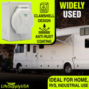 3 Prong Generator Inlet Power Box with Indicator NEMA L5-30P 30 AMP 125 Volt - Heavy Duty - ETL Listed by LifeSupplyUSA - L5-30P,Power Box