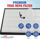 HR900 HEPA Filter T Replacement Compatible with Winix HR900 & HR1000 Air Purifiers -True HEPA + Activated Carbon Filter by LifeSupplyUSA - 1-Pack