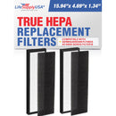 LifeSupplyUSA True HEPA Filter Replacement Compatible with GermGuardian FLT4825 AC4800 Series Filter B Air Purifier (2-Pack)