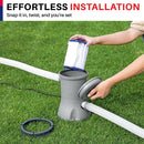 LifeSupplyUSA Pool Filter Replacement for Bestway Type II Cartridge Lay Z Spa Filter Pump 58094 for Above Ground Pool