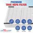LifeSupplyUSA HEPA Filter Replacement Compatible with Idylis IAP-10-050, IAP-10-125, AC-2125, AC-2126 Air Purifiers, IAF-H-100B 0412558