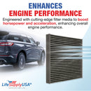 LifeSupplyUSA Replacement Premium Cabin Air Filter Replacement CP134 (CF10134) with Activated Carbon Washable/Reusable Compatible with Honda & Acura Vehicles - 1-Pack