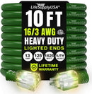 Power Extension Cord, Indoor Outdoor, Heavy Duty, 3 Prong SJTW, ETL, 16 Gauge