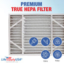 LifeSupplyUSA True HEPA Filter Replacement Compatible with Honeywell F35 FC35A1027 F100 F150 FC100A1037 F200 FC200E1037 FC100C1017 Air Purifier (5-Pack)
