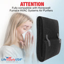 LifeSupplyUSA Cut-To-Fit Activated Carbon Filter Compatible with Honeywell Furnace HVAC Systems Air Purifiers