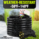 7 Pin Trailer Wiring Harness with Junction Box Heavy Duty 7 Way Trailer Plug, Waterproof 7 Wire Cable, Universal Trailer Wire Kit for RVs, Campers, Trailers by LifeSupplyUSA