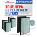 LifeSupplyUSA 3-in-1 True HEPA Air Cleaner Replacement Filter + Pre-Filter + Carbon Filter Compatible with Bissell 2521/2520 air400, series 24791 Air Purifiers (5-Pack)